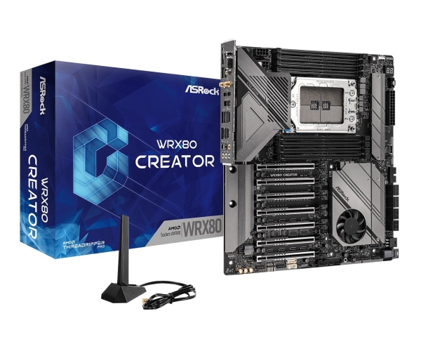 ASRock MB Sc sWRX8 WRX80 Creator R2.0, AMD WRX8, 8xDDR4, 1xVGA, WiFi, eATX