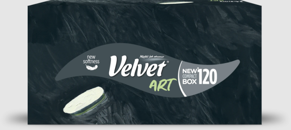 VELVET Kosmetické ubrousky Art 3-vrstvé, 120 ks