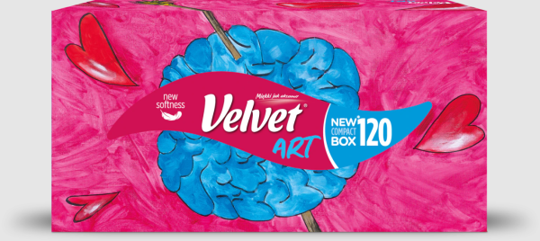 VELVET Kosmetické ubrousky Art 3-vrstvé, 120 ks