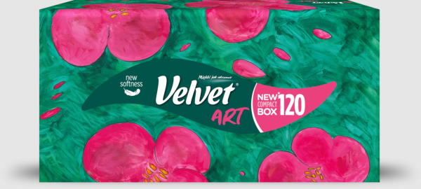 VELVET Kosmetické ubrousky Art 3-vrstvé, 120 ks
