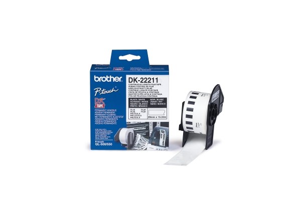 Brother filmová role 29mm x 15.24m, bílá, 1 ks, DK 22211, pro tiskárny štítků