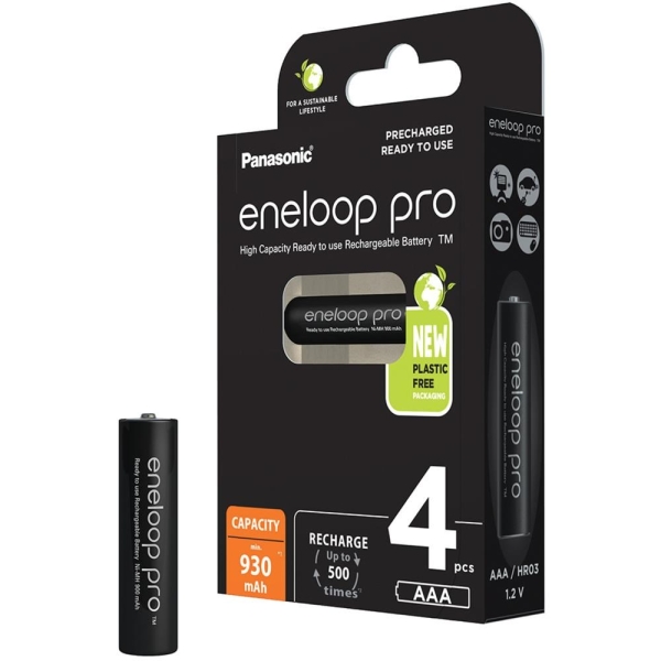 Baterie PANASONIC Eneloop Pro AAA NiMH 1,2V 930mA Blistr 4ks (11492)