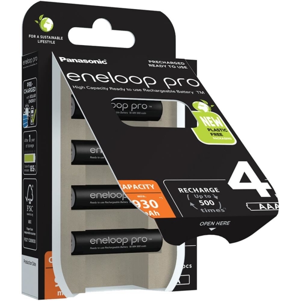 Baterie PANASONIC Eneloop Pro AAA NiMH 1,2V 930mA Blistr 4ks (11492)