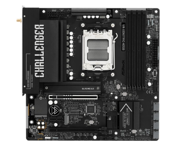 ASROCK B850M CHALLENGER WIFI (AM5, amd B850, 4xDDR5 8000+, PCIE 5.0, HDMI, 4xSATA3 +2xM.2, USB3.2 G2, GLAN 2,5G, mATX)