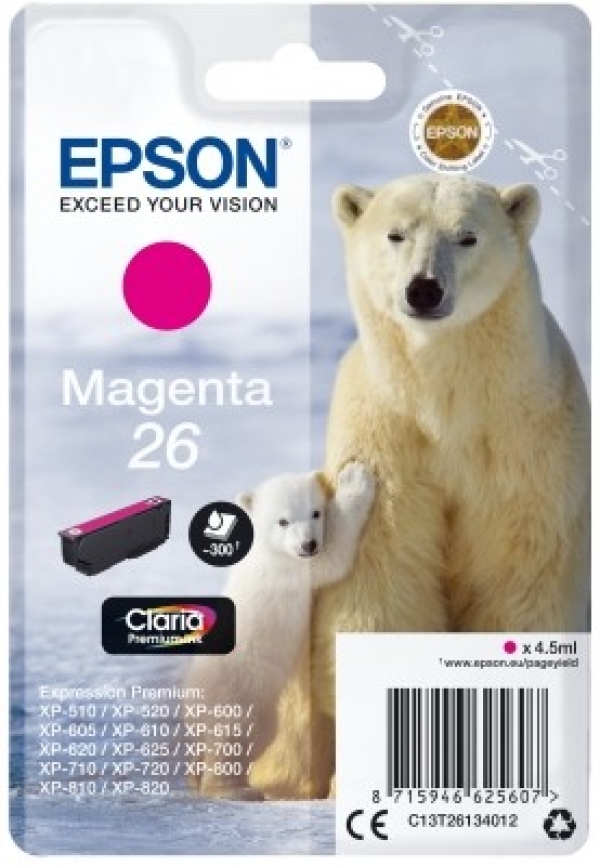 Náplň Epson 26, C13T26134012 purpurová 