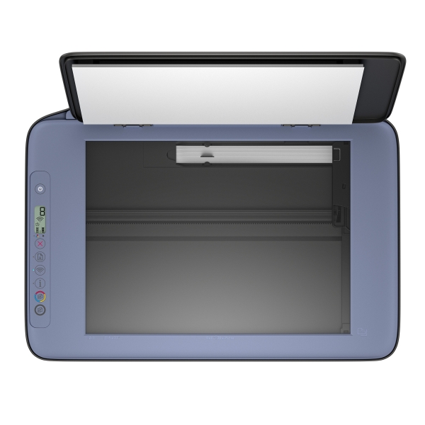 BAZAR - HP All-in-One Deskjet 2921 Noir Evening Fog (A4, 7,5/5,5 ppm, USB, Wi-Fi, BT, Print, Scan, Copy) - Poškozený oba