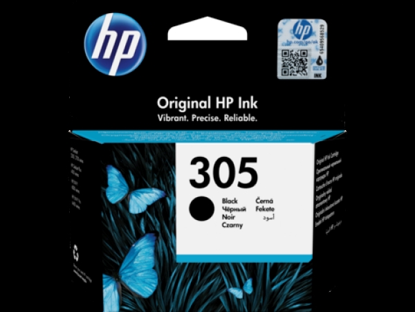 HP 305 (3YM61AE), originální černá náplň do tiskárny HP
