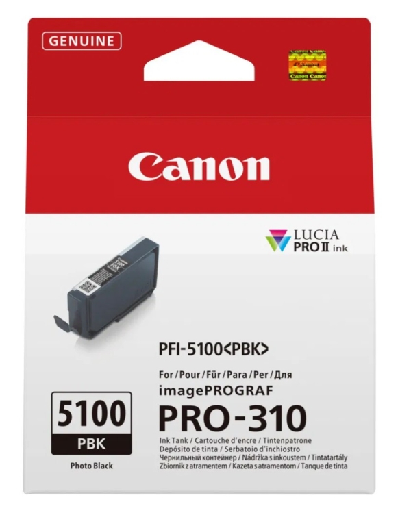 Canon cartridge PFI-5100PBK černá cartridge pro ImagePROGRAF PRO-310