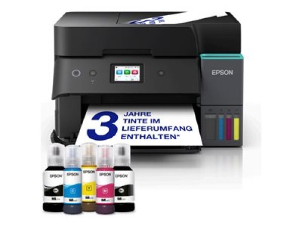 Epson EcoTank ET-4951 - Multifunkcní tiskárna - barva - tryskový - ITS - A4/Letter (média) - až 18 stran/min. (tisk) - 250 listy - Wi-Fi, LAN - cerná