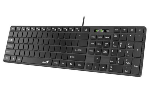 GENIUS klávesnice Slimstar K500 education spepá bez pismen USB black (černá)