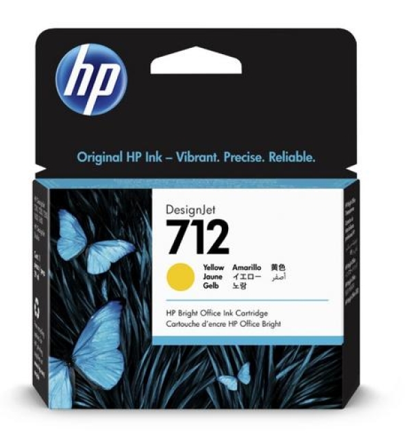 Náplň HP č.712, 3ED79A (29ml) žlutá 3-pack 