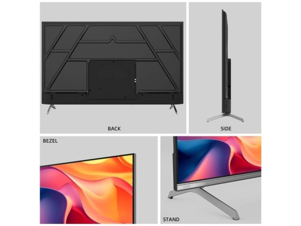 CHiQ U50QST TV 50", UHD, QLED, ultratenká, Google TV, DLG 120 Hz, Dolby Audio, Frameless, metalická