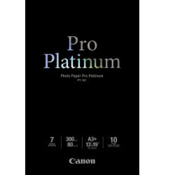 Canon Photo Paper Pro Platinum, foto papír, lesklý, bílý, A3+, 13x19", 300 g/m2, 10 ks, PT-101 A3+, inkoustový