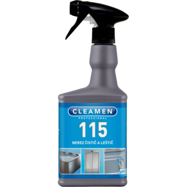 CLEAMEN 115 nerez čistič a leštič 550 ml