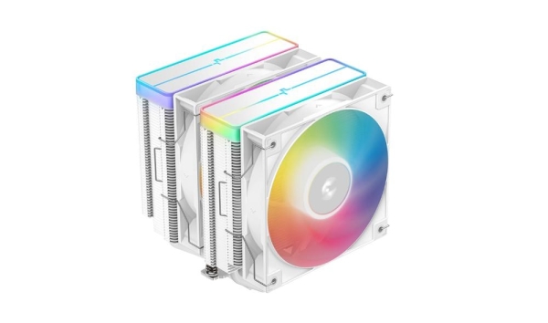 DEEPCOOL CPU Chladič AG620 WH ARGB V2, 2x120mm, LGA1851, AM5, bílá