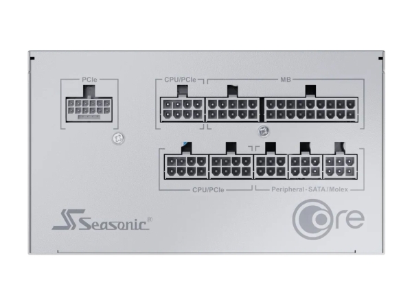 Zdroj Seasonic CORE GX White ATX 3.1 - 850W, 80+ Gold, modular