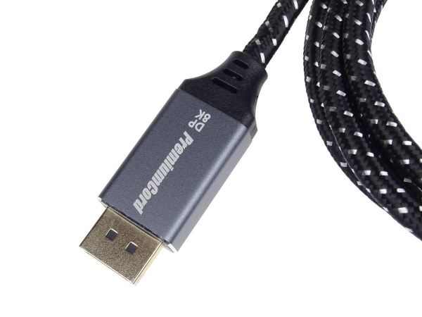 PREMIUMCORD Kabel DisplayPort 1.4 přípojný kabel, kovové a zlacené konektory, 1,5m