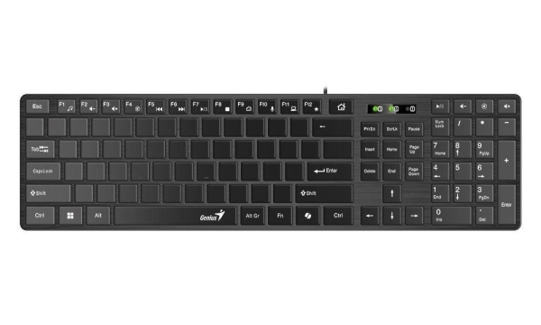 GENIUS klávesnice Slimstar K500 education spepá bez pismen USB black (černá)