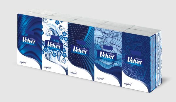 VELVET Hygienické kapesníky Original 4-vrstvé