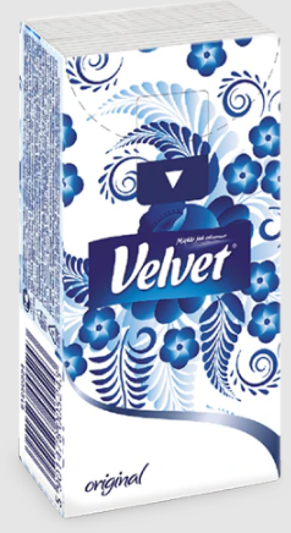 VELVET Hygienické kapesníky Original 4-vrstvé
