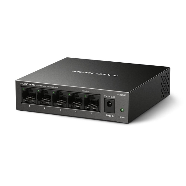 MERCUSYS switch MS105GS (5xGbE, fanless)