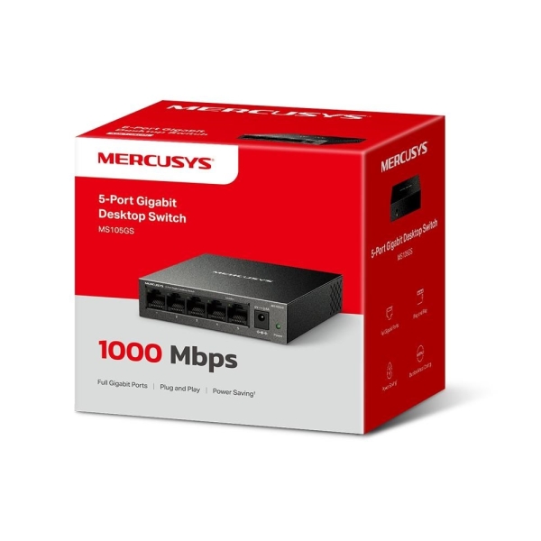 MERCUSYS switch MS105GS (5xGbE, fanless)