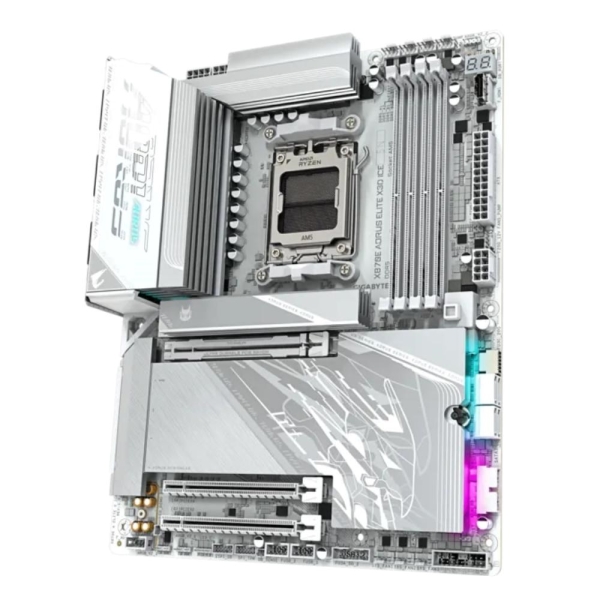 GIGABYTE MB Sc AM5 X870E A PRO X ICE, AMD X870E, 4xDDR5, 2x USB-C, 2xHDMI, ATX