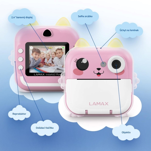 LAMAX InstaKid2 Plus - pink