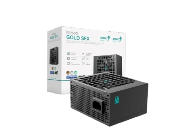 DEEPCOOL GAMERSTORM zdroj 750W PS750G, 92mm, Plně modulární, Gold Cybenetics, ATX 3.1, černá
