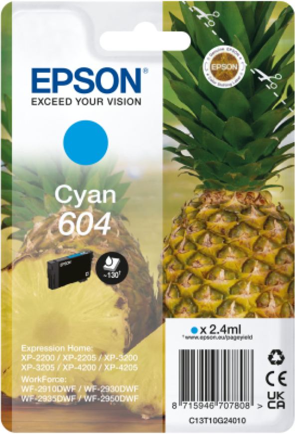 Náplň Epson C13T10G24010 azurová