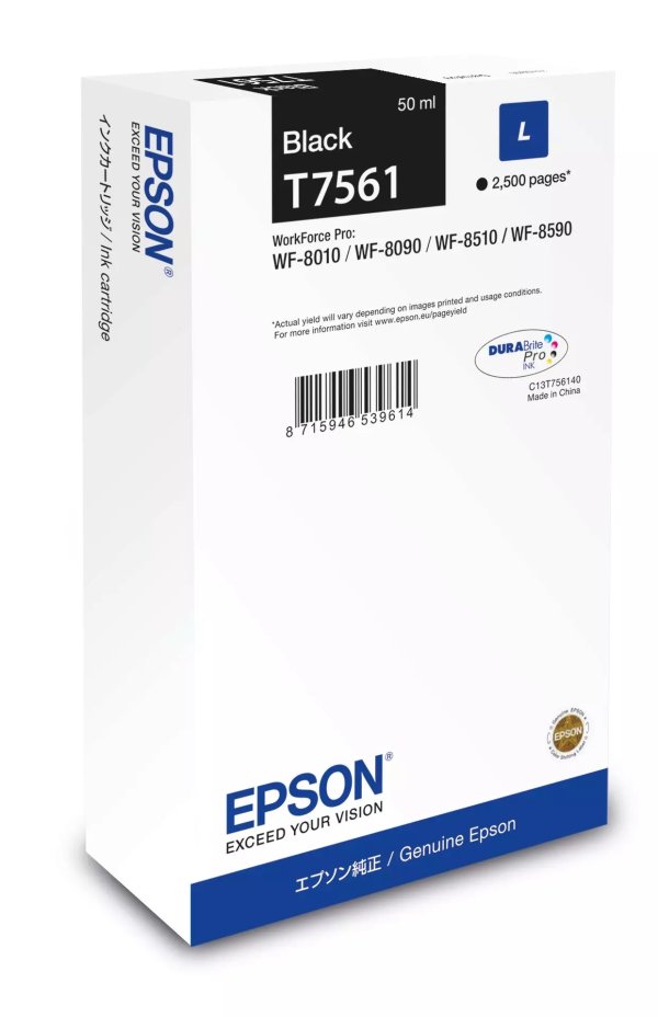 Epson Ink cartridge Black DURABrite Pro, size L