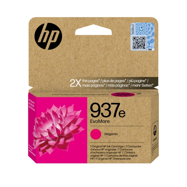 Náplň HP 937e, 4S6W7NE purpurová (1 650 stran)