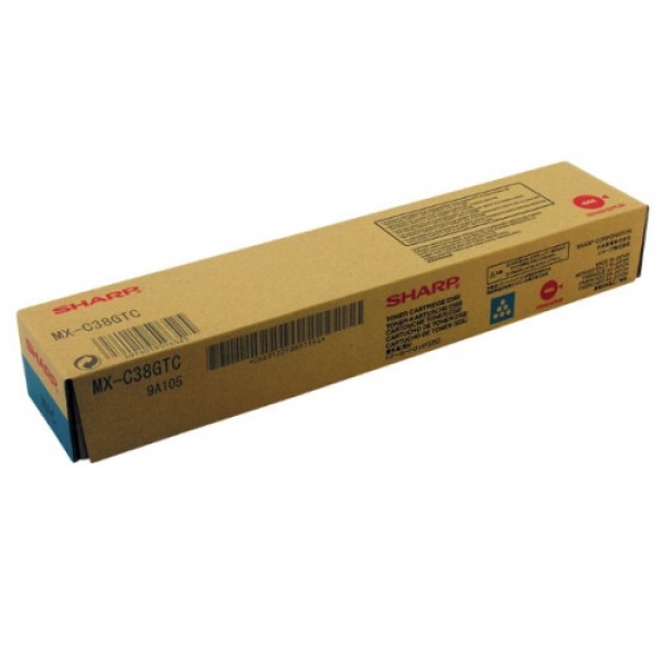 Toner Sharp MX-C38GTC azurový