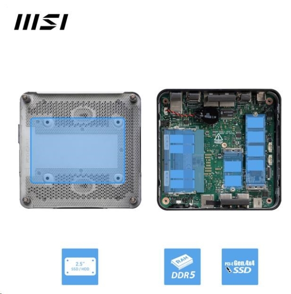 MSI PC Cubi NUC 1MG-238BEU, Core5-120U, N/A, N/A SSD, No OS, Black