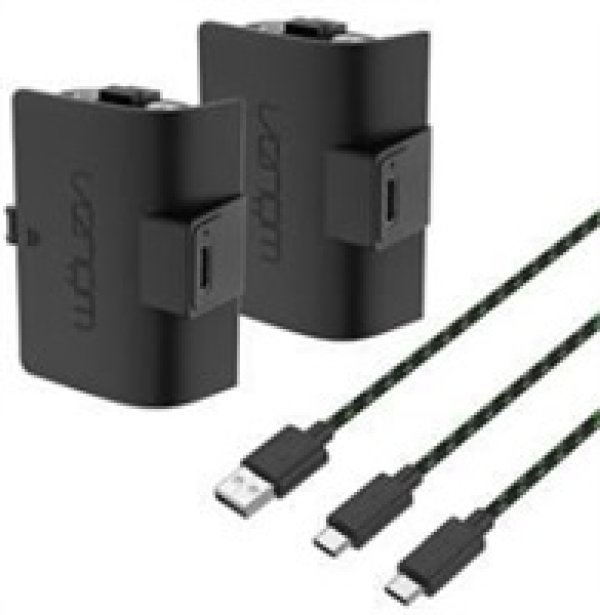 VENOM VS2883 Xbox Series S/X & One Black High Capacity Twin Battery Pack + 3 meter cable