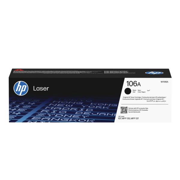 HP 106A (W1106A), originální černý toner pro tiskárny HP