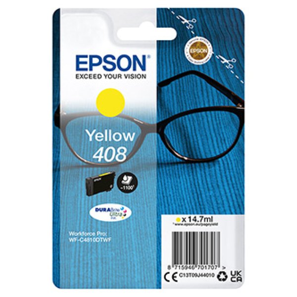 Náplň Epson 408, C13T09J44010 žlutá