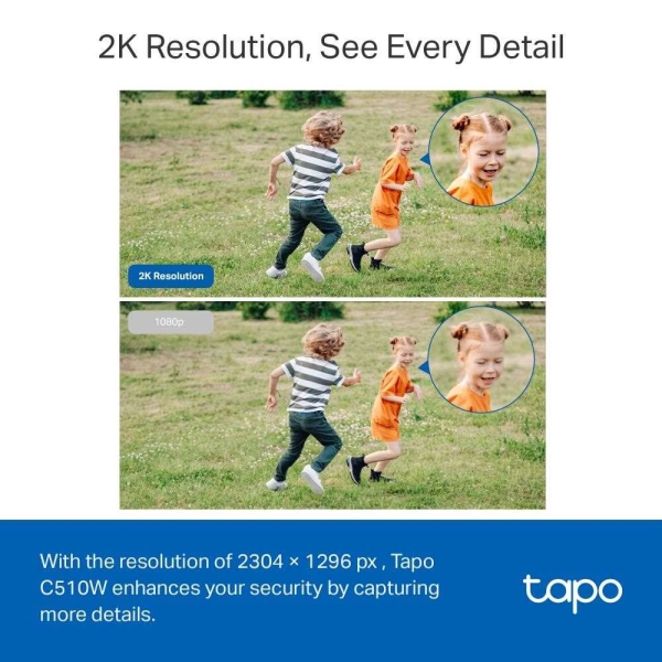 Tapo C510W(2-pack) Outdoor Pan/Tilt Security Wi-Fi Camera