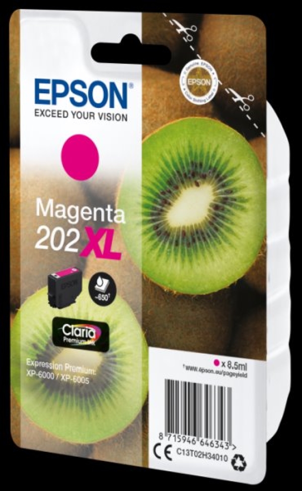 Náplň Epson 202XL, C13T02H34010 purpurová blistr 
