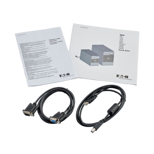 EATON UPS 9SX 3000VA, On-line, Tower, 3000VA/2700W, 120V, výstup 8/1x IEC C13/C19, USB, displej, sinus
