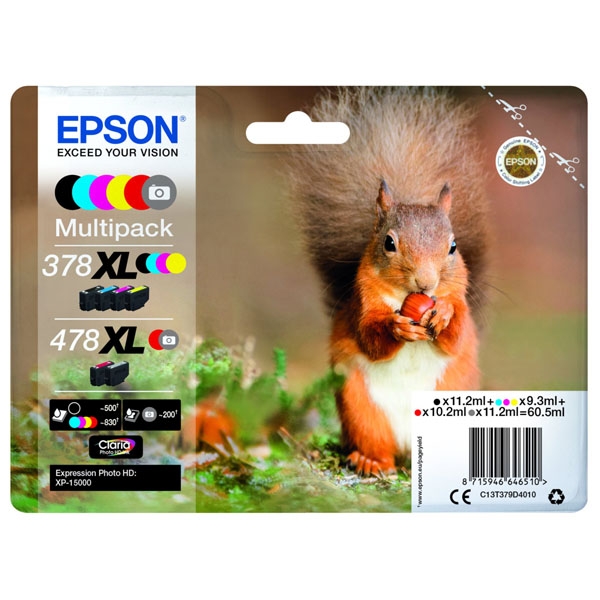 Náplň Epson 478XL, C13T379D4010 6pack