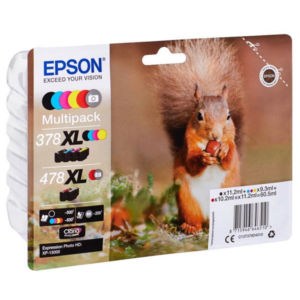 Náplň Epson 478XL, C13T379D4010 6pack