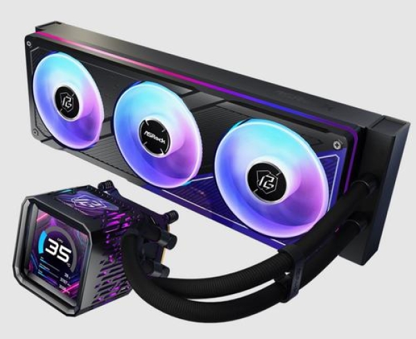 ASROCK PHANTOM GAMING 360 LCD komplet vodního chlazení CPU intel/AMD, LCD, ARGB (PG360 LCD BLACK)