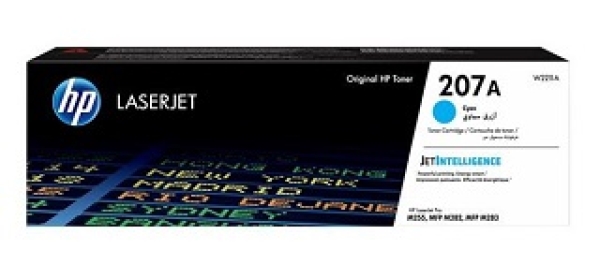 Toner HP W2211A, HP 207A azurový (1 250 stran)