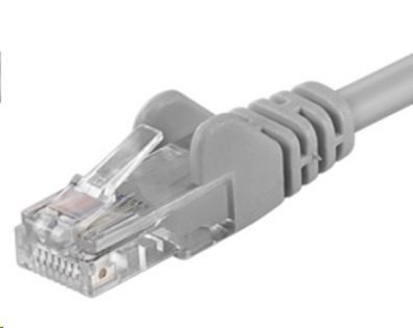 PremiumCord Patch kabel Cat6 UTP, délka 25m, šedá