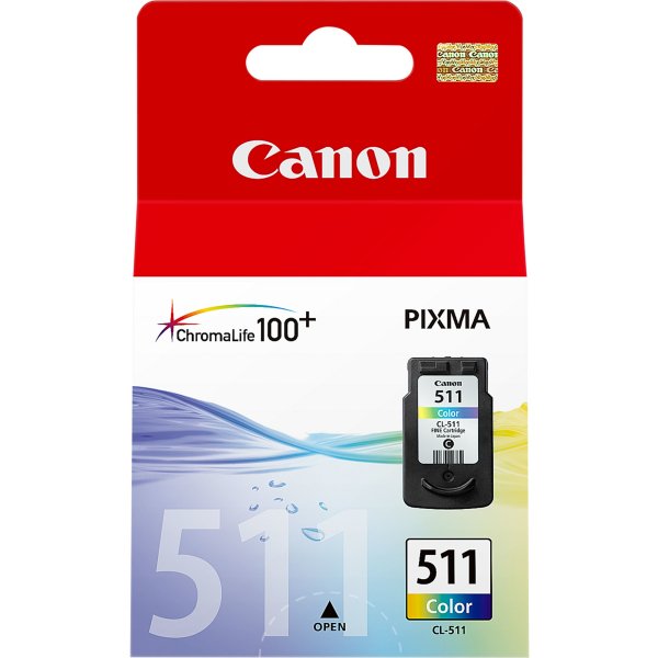 Náplň CANON CL-511, 2972B001, barevná (244 stran / 9 ml)
