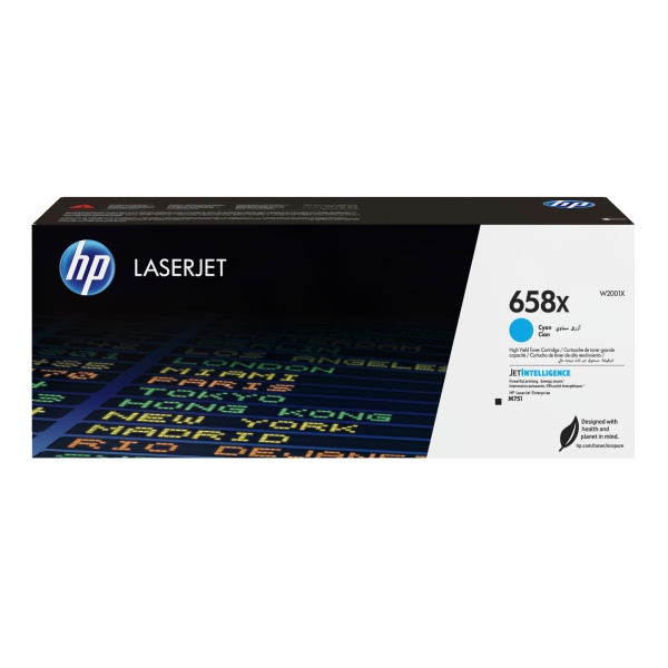 Toner HP č.658X, W2001X azurový