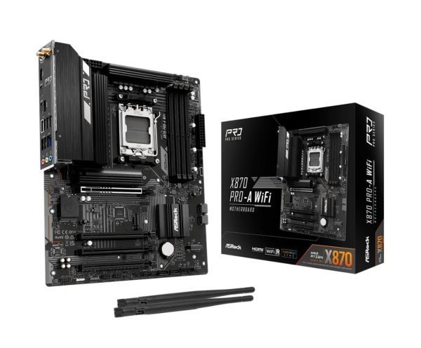 ASROCK X870 PRO-A WIFI (AM5, amd X870, 4xDDR5 8000MHz, WIFI, ATX, USB4)