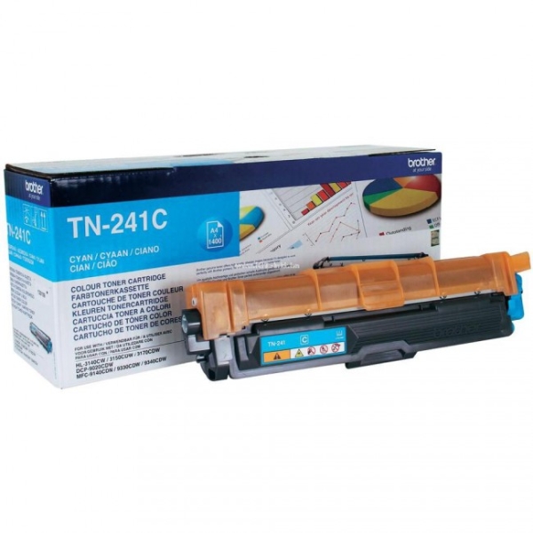 Brother TN-241C, azurový originální toner do tiskárny Brother