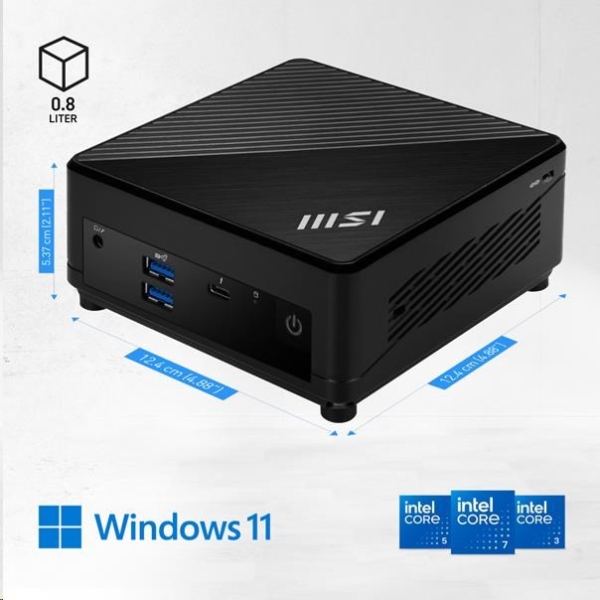 MSI PC Cubi 5 1M-482BEU, Core 5 120U, 16GB, N/A, N/A, No OS, Black